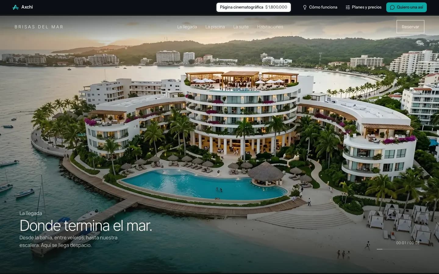 Portada de la demo de Brisas del Mar en un computador