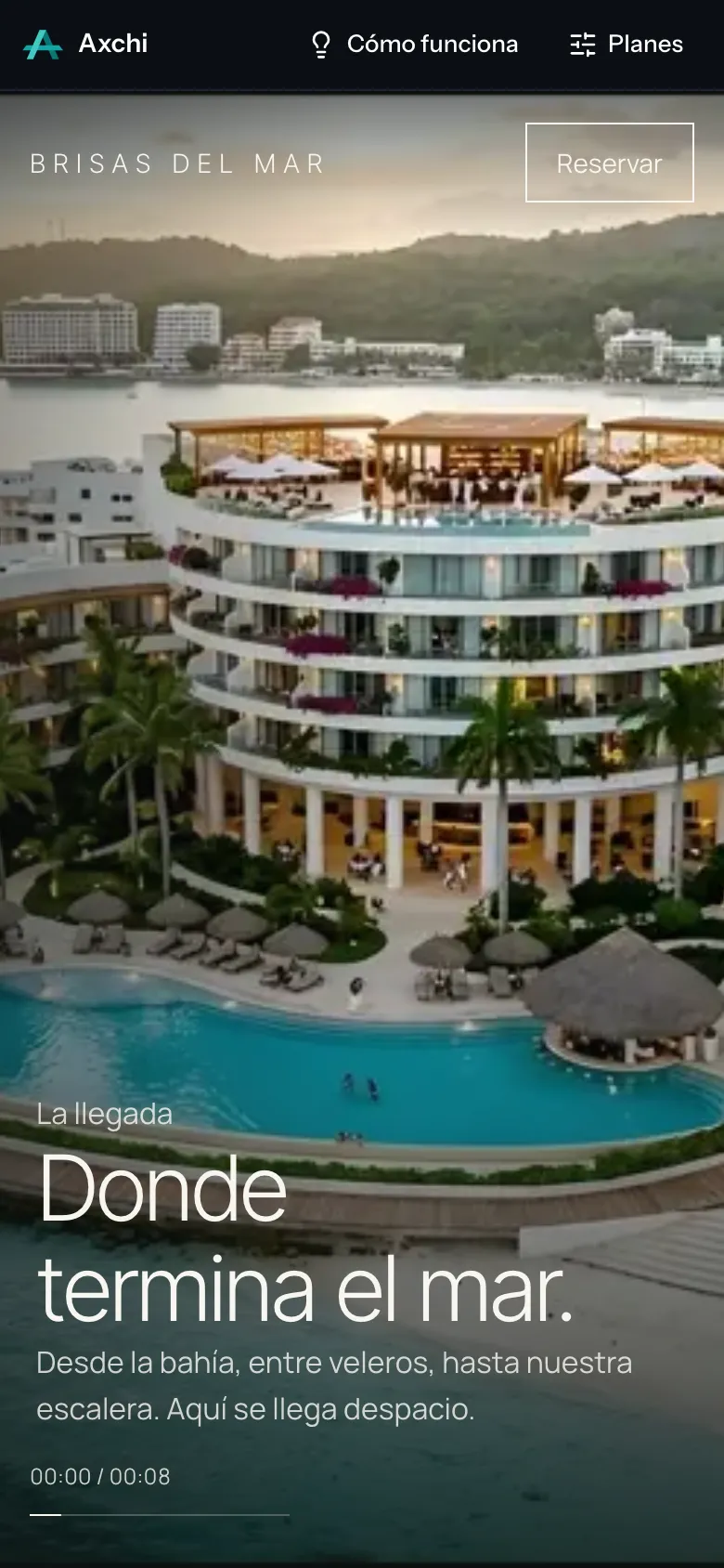 Portada de la demo de Brisas del Mar en un celular